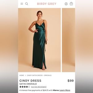 Birdy Grey Cindy Satin Bridesmaid Dress